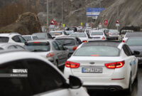 ترافیک سنگین در جاده چالوس و مسیرهای ورودی به تهران