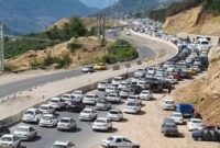 ترافیک سنگین در جاده‌های چالوس و هراز