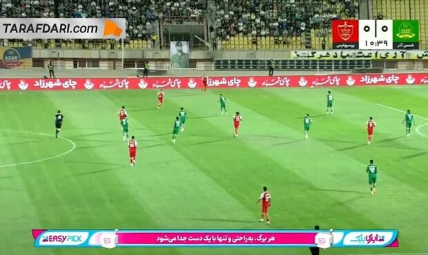 پیروزی پرسپولیس در برابر شمس آذر با نتیجه ۲-۰ در لیگ برتر ایران