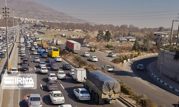 ترافیک سنگین در چهار محور اصلی تهران و البرز