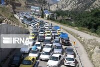 ترافیک سنگین در جاده‌های چالوس، هراز و آزادراه قزوین-کرج